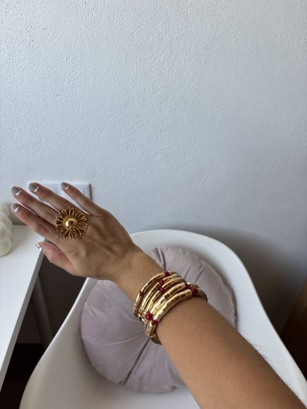 Anillo Flor Brenda 3 rotated